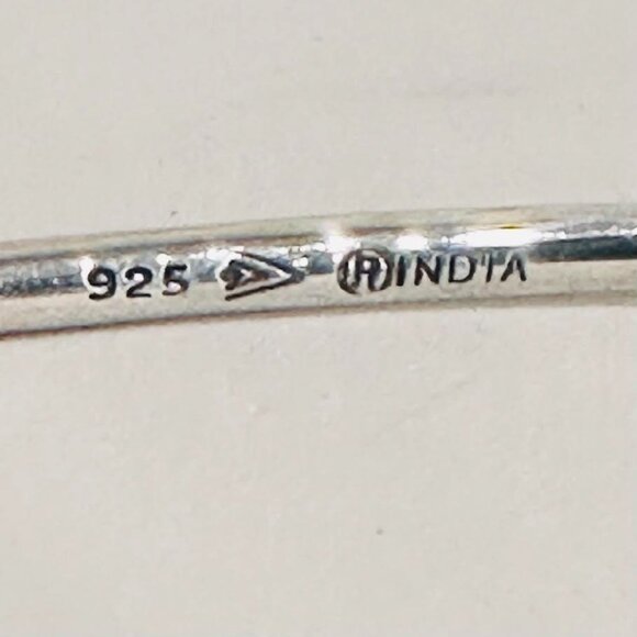 Vintage Silpada Sterling Silver 925 Stamp Balancing Act Threader Dangle Earrings - Picture 2 of 4